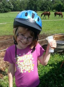 Bug Be Gone Lotion Stick at Horse Camp June 2014
